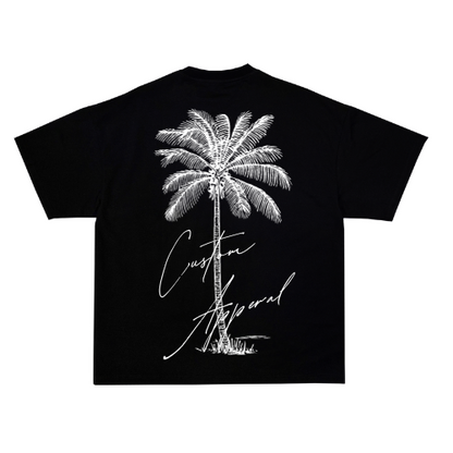 CUSTOM APPERAL PALM TREE T- SHIRT