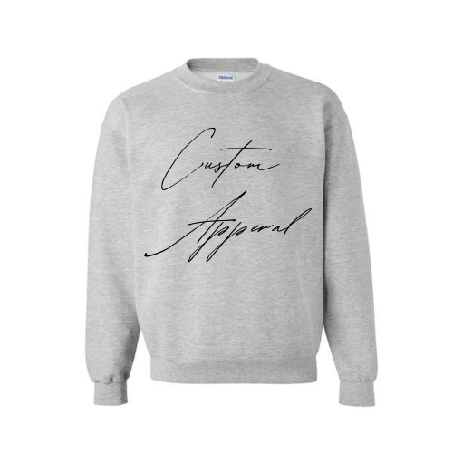 CUSTOM APPERAL GREY CREW